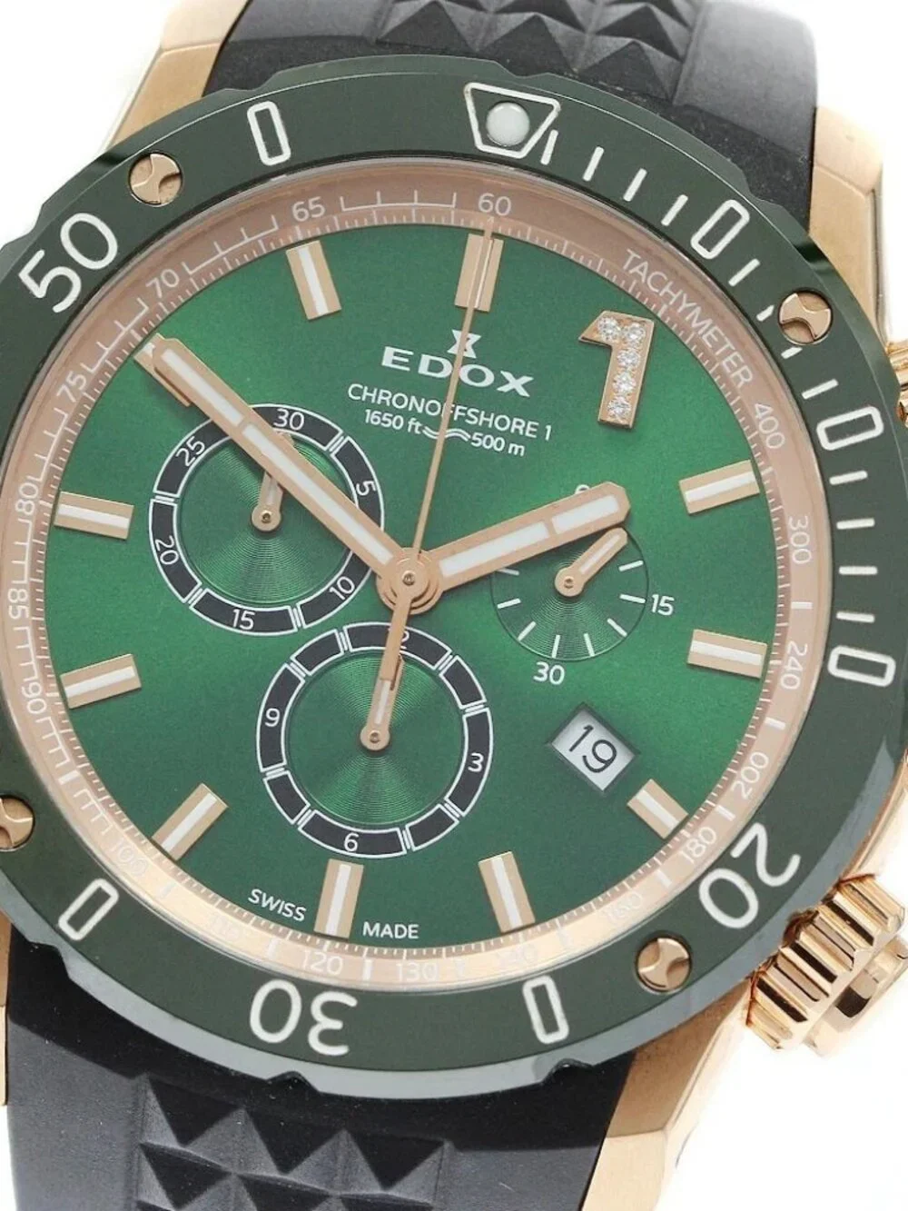 EDOX Chrono Offshore 1 Chronograph 10221 Date Dial Quartz Men's Watch_966625